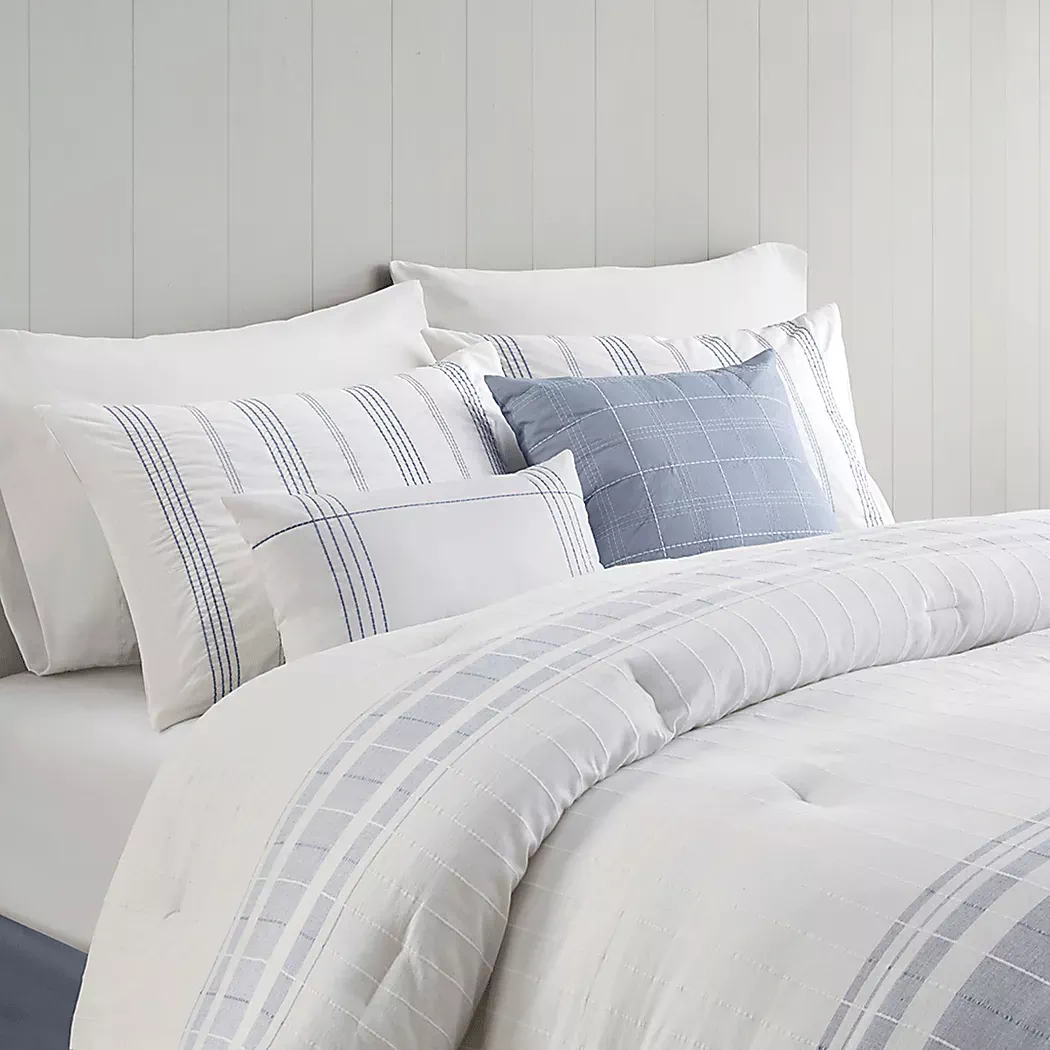 SaeviBlue6pcQueenComforterSet 7 SaeviBlue6pcQueenComforterSet