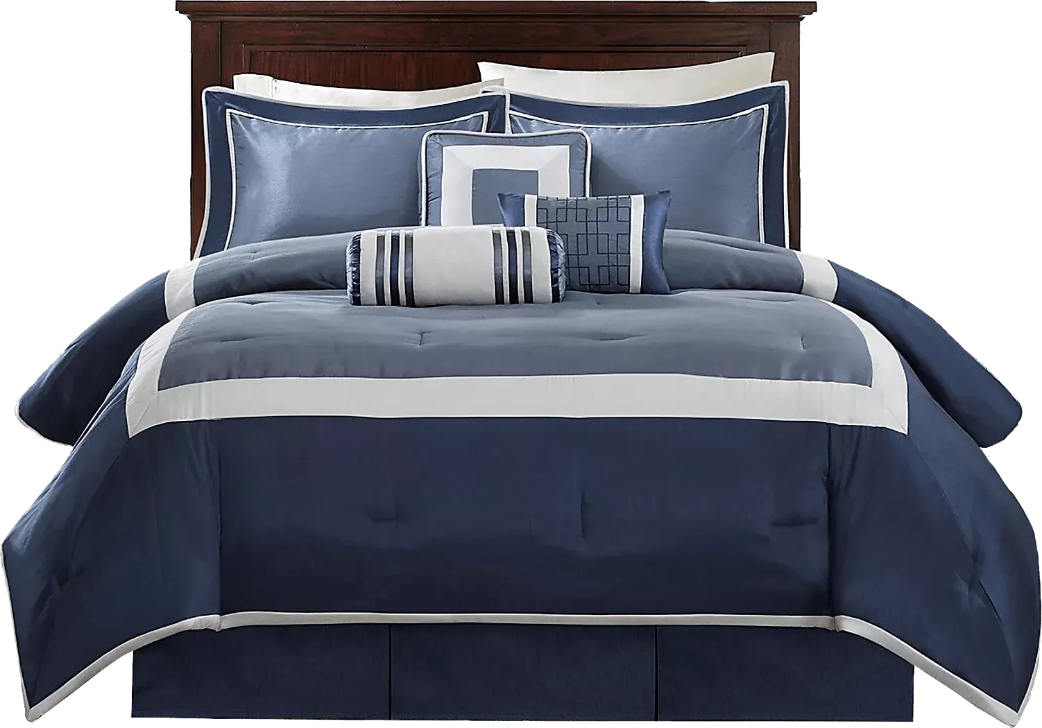 JameBlue7pcQueenComforterSet 1 JameBlue7pcQueenComforterSet