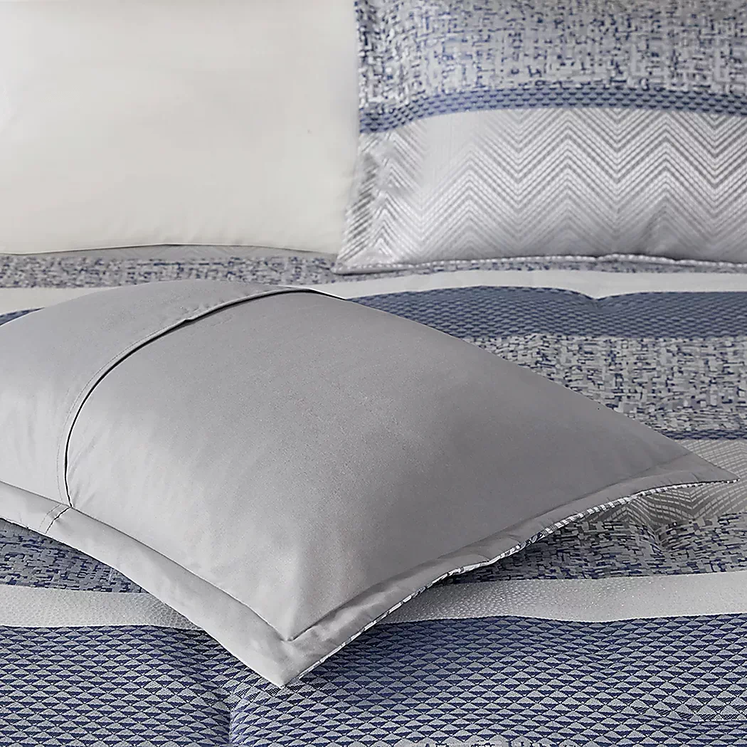 ZaiyahBlue7pcQueenComforterSet 7 ZaiyahBlue7pcQueenComforterSet
