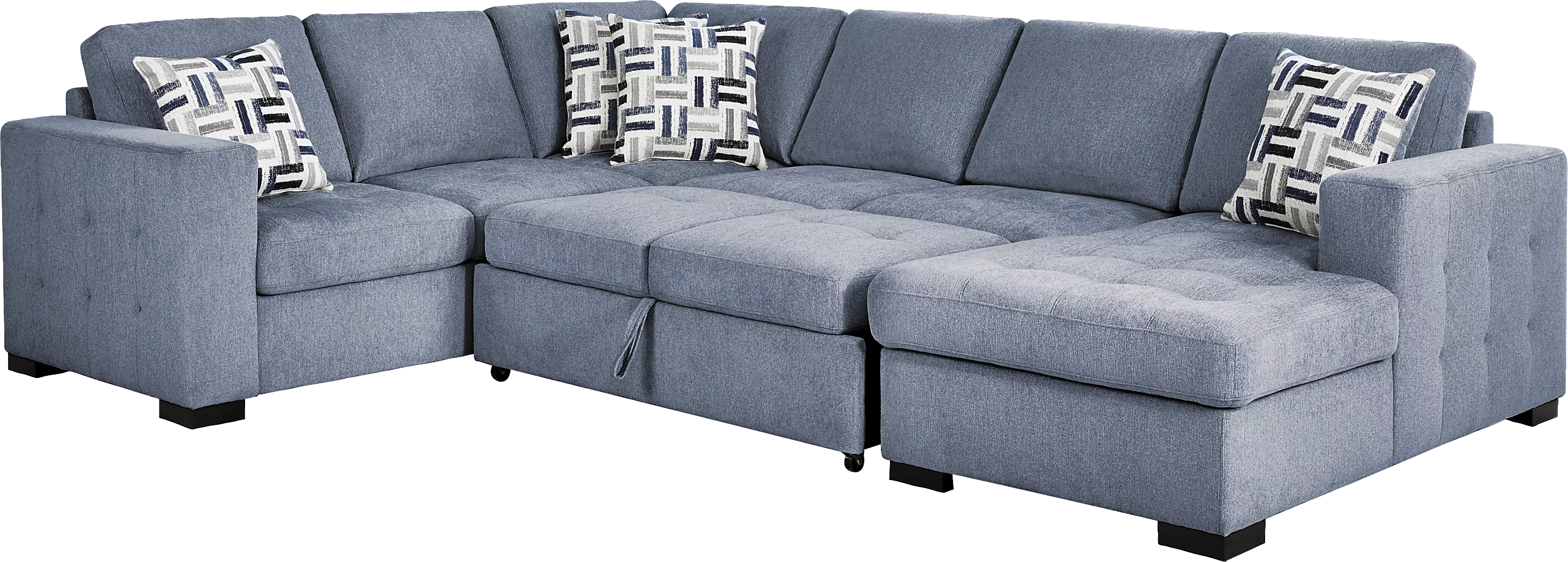 Geneva6PcSleeperLivingRoomSet 5 GenevaSleeperSectional
