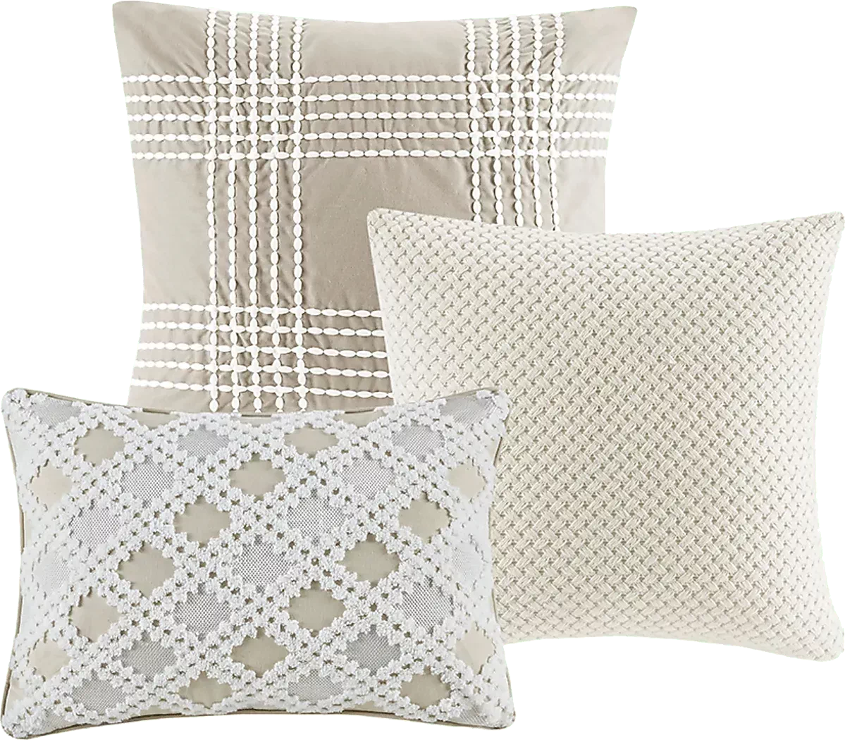 JennixIvoryKingComforterSet 6 JennixIvoryKingComforterSet