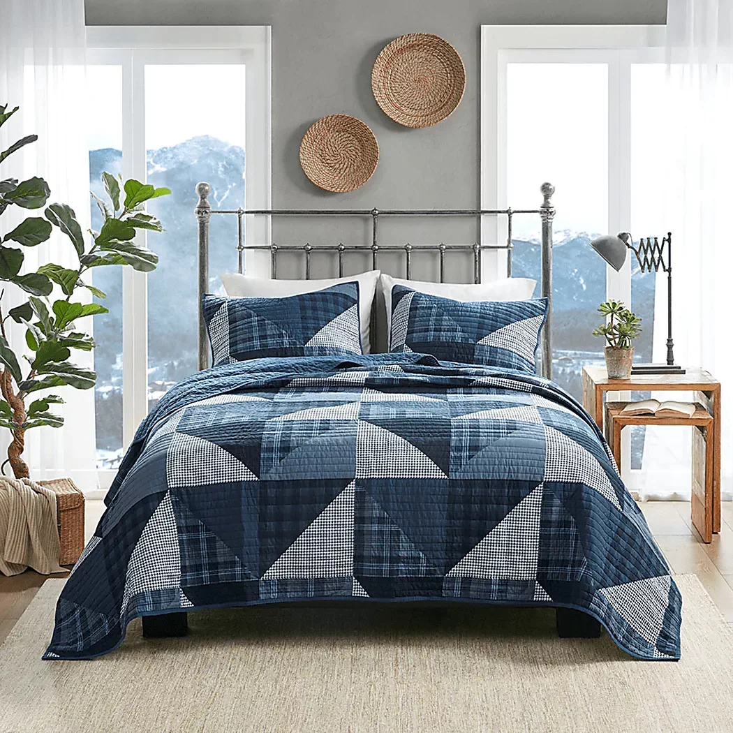 MikalaBlue3pcFull/QueenQuiltSet 2 MikalaBlue3pcFull/QueenQuiltSet