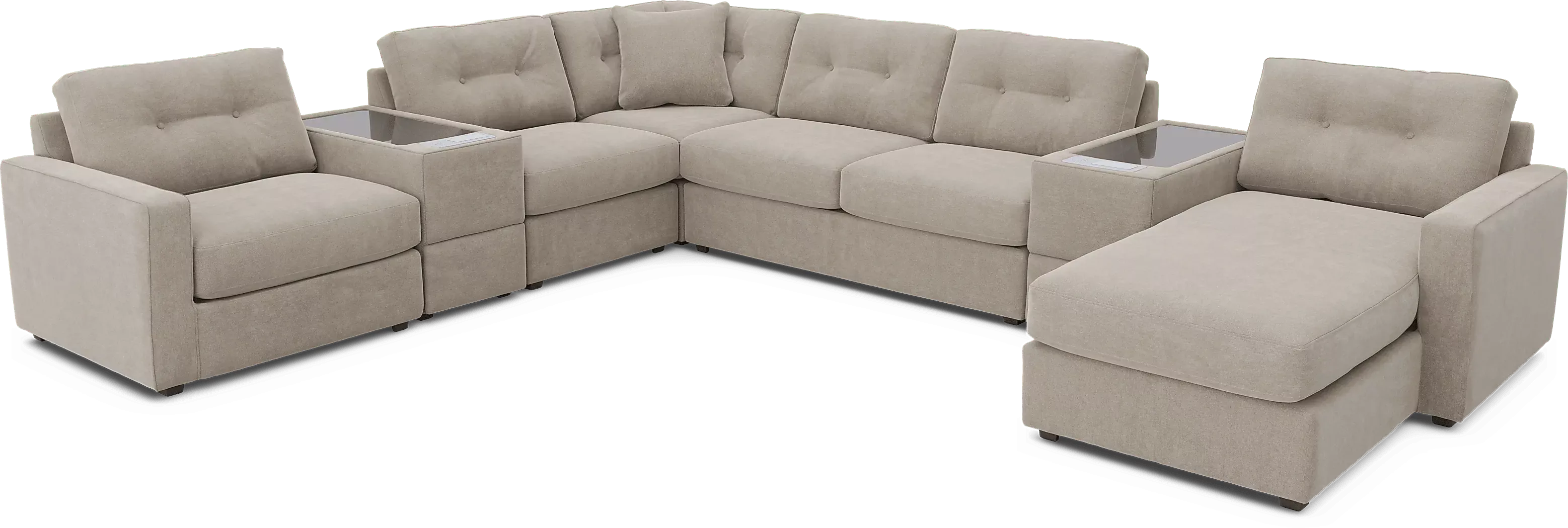 Beige7PcModularOneSleeperwithMediaConsoles 1 Beige7PcModularOneSleeperwithMediaConsoles
