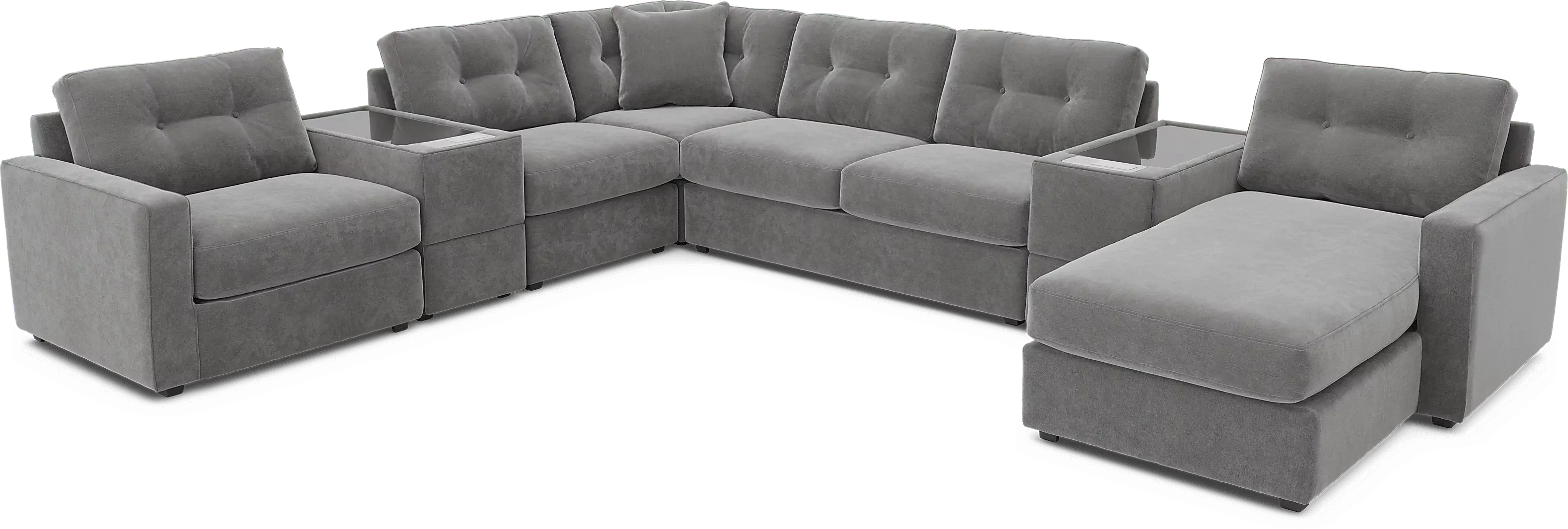 Gray7PcModularOneSleeperwithMediaConsoles 1 Gray7PcModularOneSleeperwithMediaConsoles