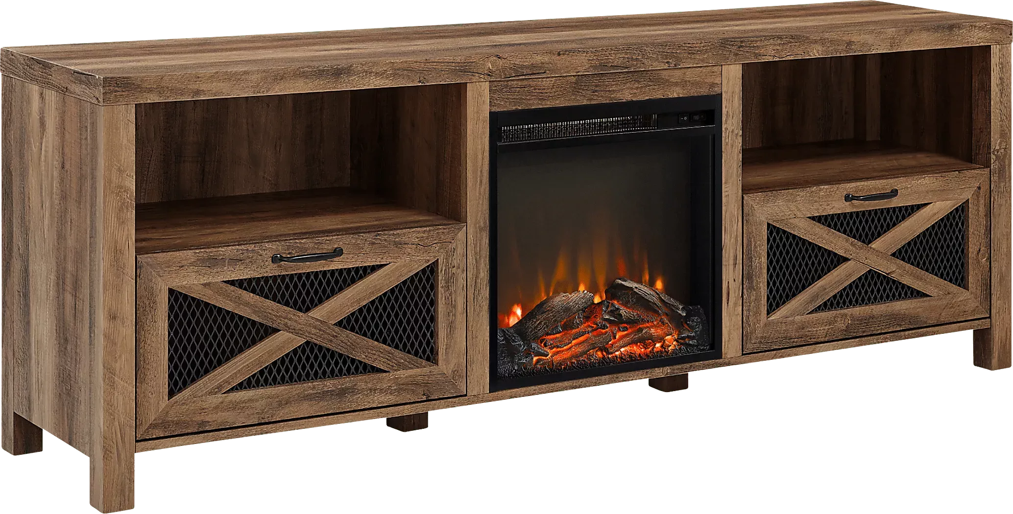 WynridgeOak70in.Console,WithElectricFireplace 1 WynridgeOak70in.Console,WithElectricFireplace