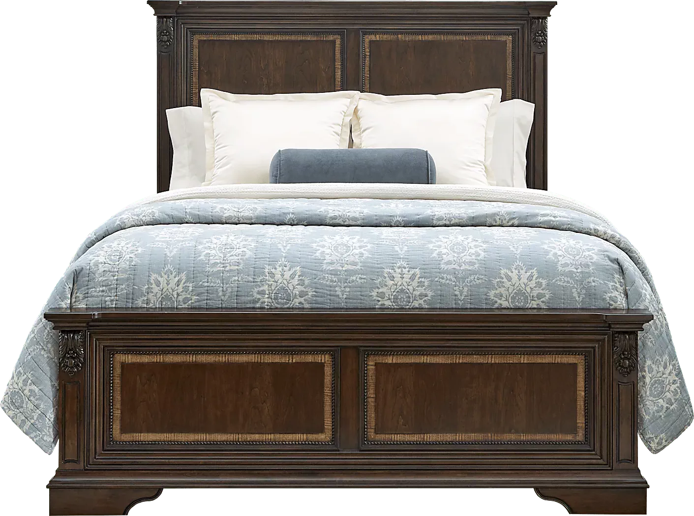 FullerBrownCherry3PcQueenPanelBed 1 FullerBrownCherry3PcQueenPanelBed