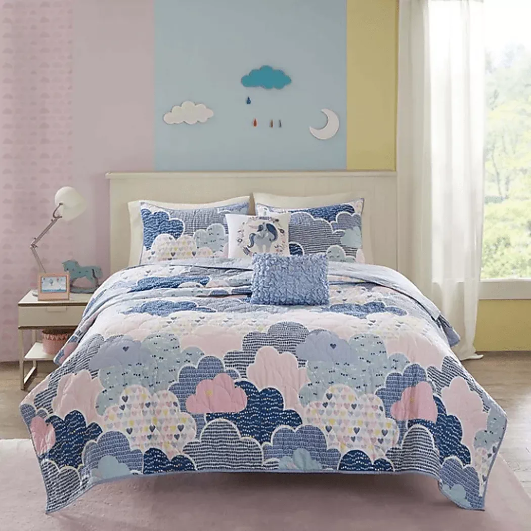 BessiBlueTwinQuiltSet 2 BessiBlueTwinQuiltSet