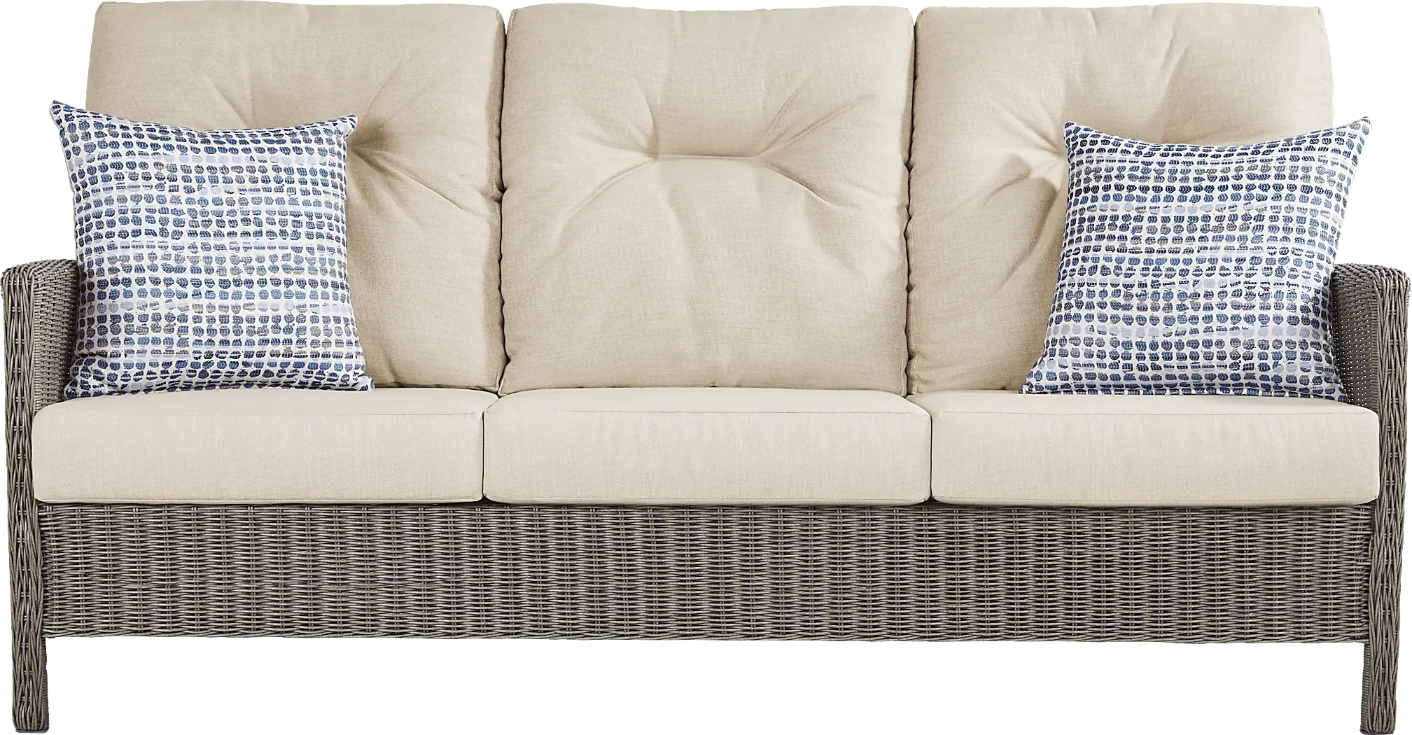 ForestHillsGrayOutdoorSofawithBeigeCushions 1 ForestHillsGrayOutdoorSofawithBeigeCushions