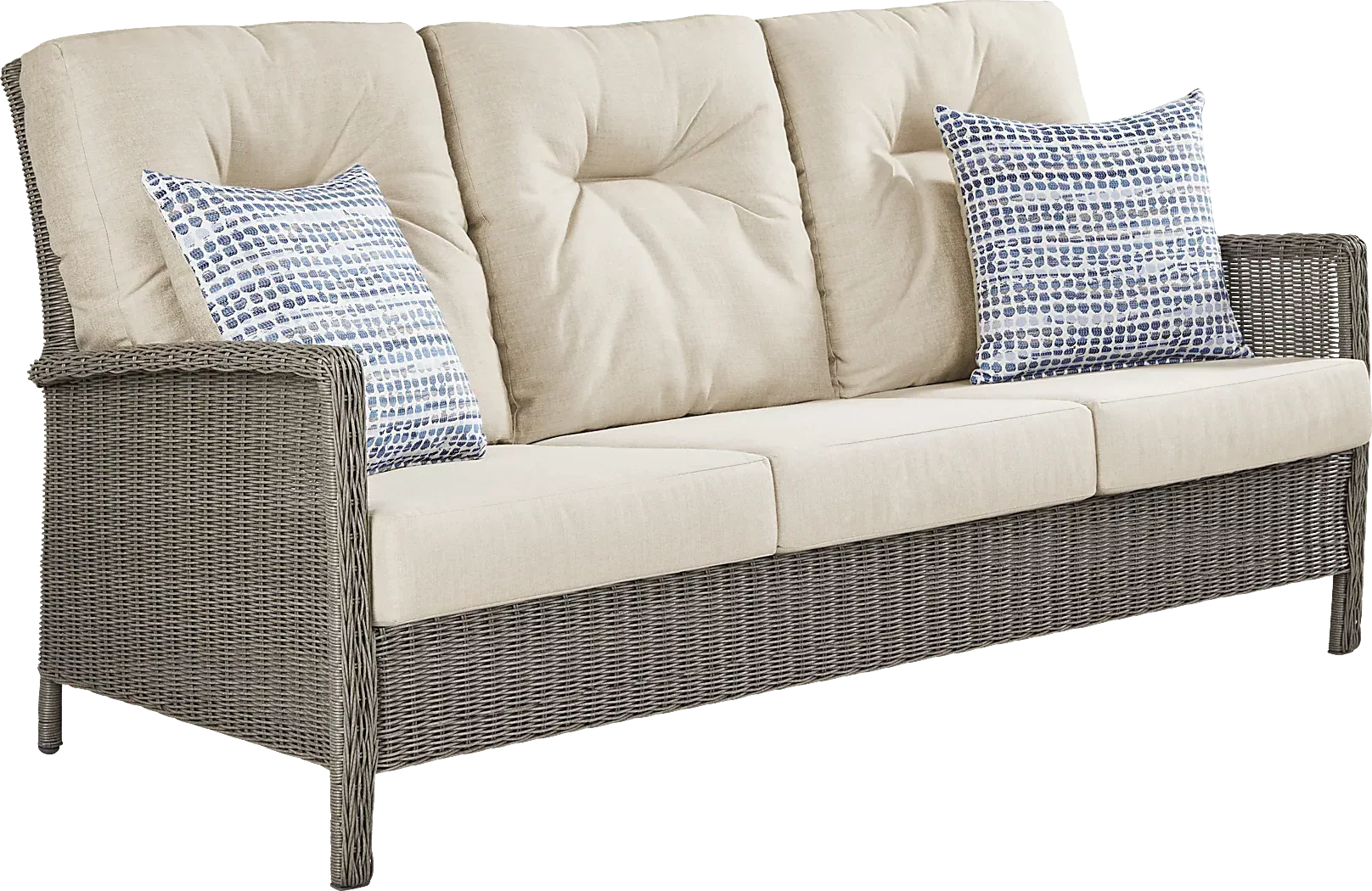 ForestHillsGrayOutdoorSofawithBeigeCushions 2 ForestHillsGrayOutdoorSofawithBeigeCushions