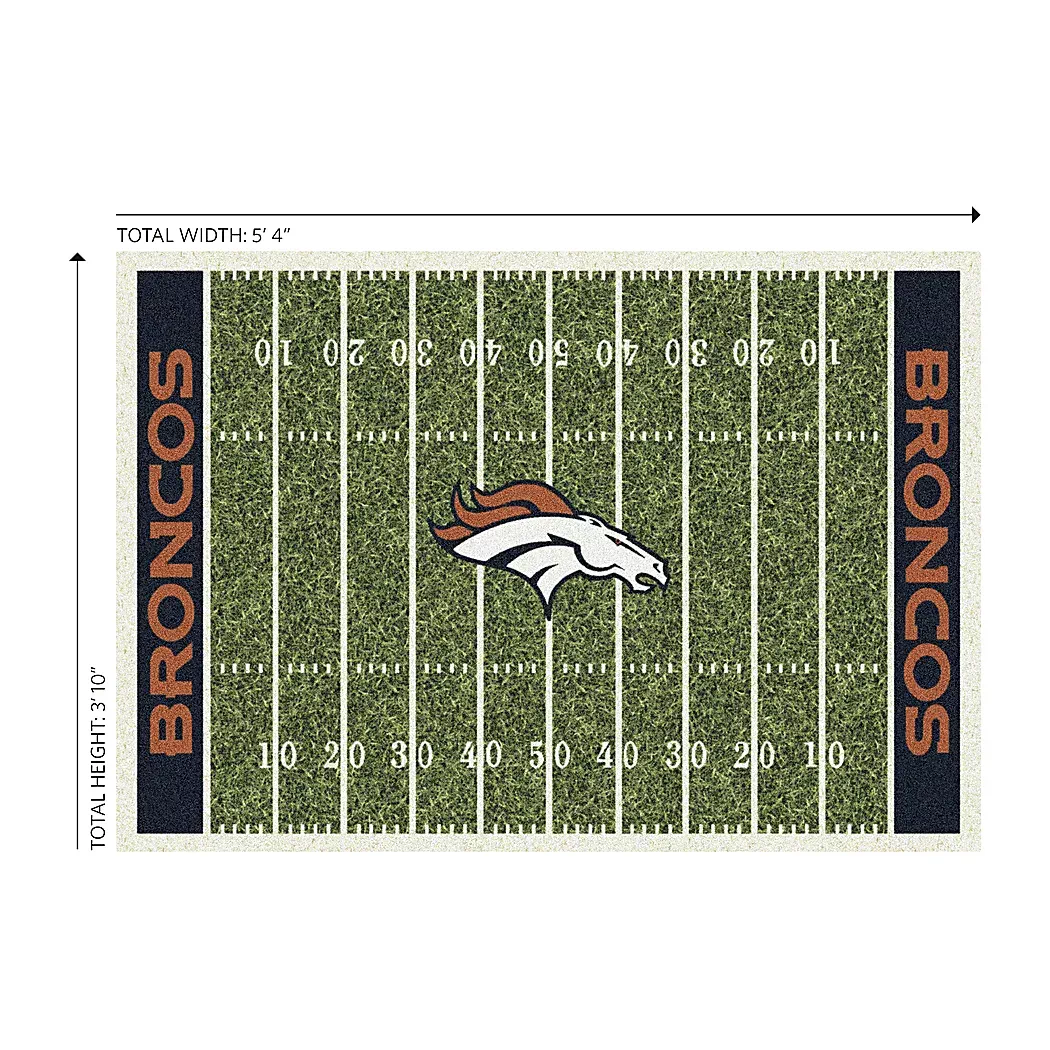 DenverBroncosGreen4'x6'Rug 4 DenverBroncosGreen4'x6'Rug