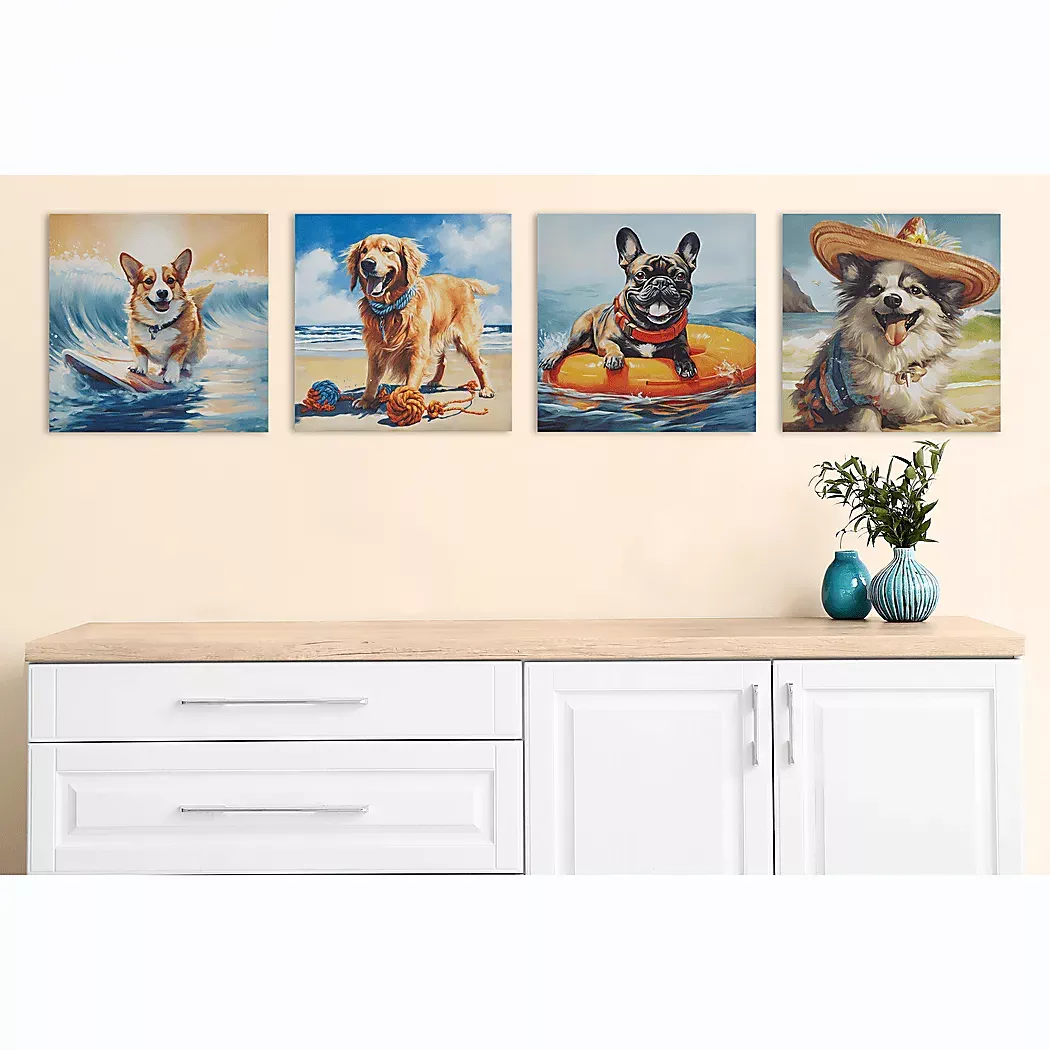CorgiOnTheBeachBlueWallDecor 6 CorgiOnTheBeachBlueWallDecor