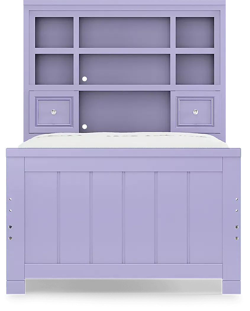 KidsCottageColorsLavenderTwinBookcaseBed 4 KidsCottageColorsLavenderTwinBookcaseBed
