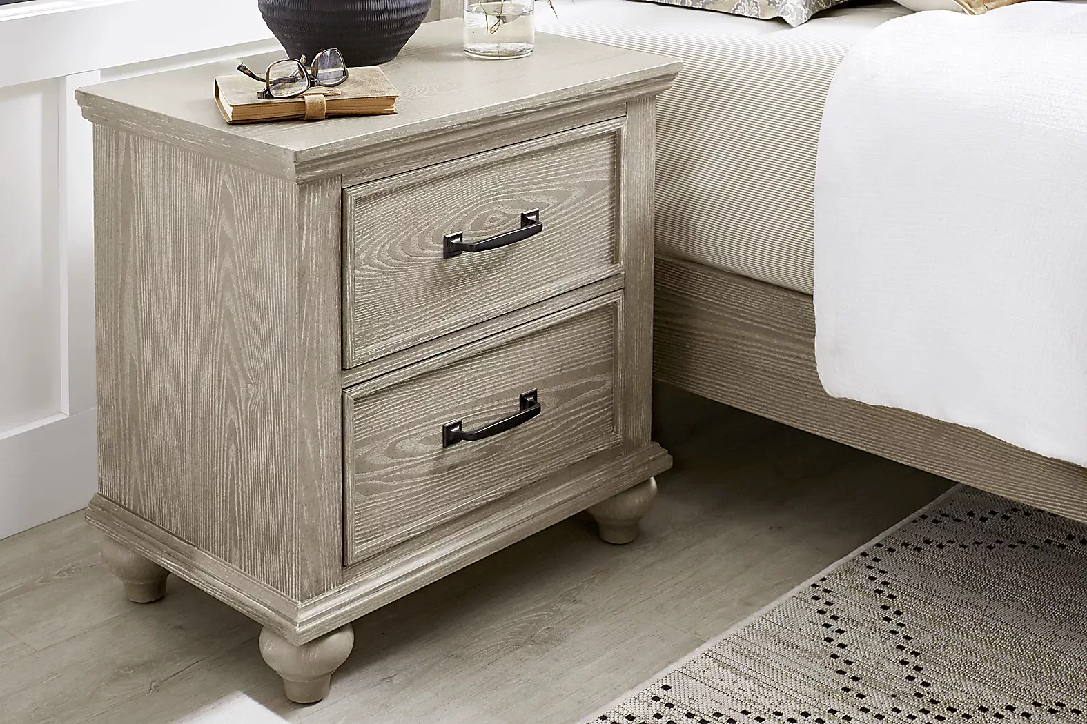 RidgefieldNatural7PcKingPanelBedroom 10 RidgefieldNaturalNightstand
