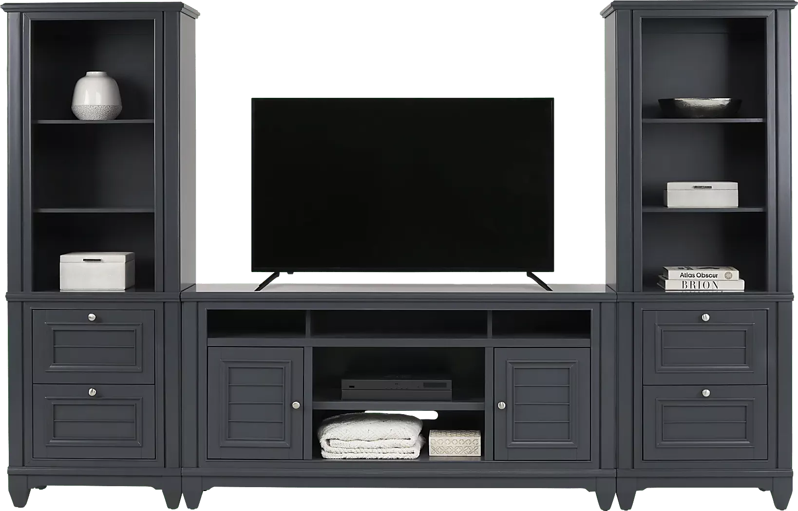 HiltonHeadGraphite3PcWallUnitwith66in.Console 2 HiltonHeadGraphite3PcWallUnitwith66in.Console