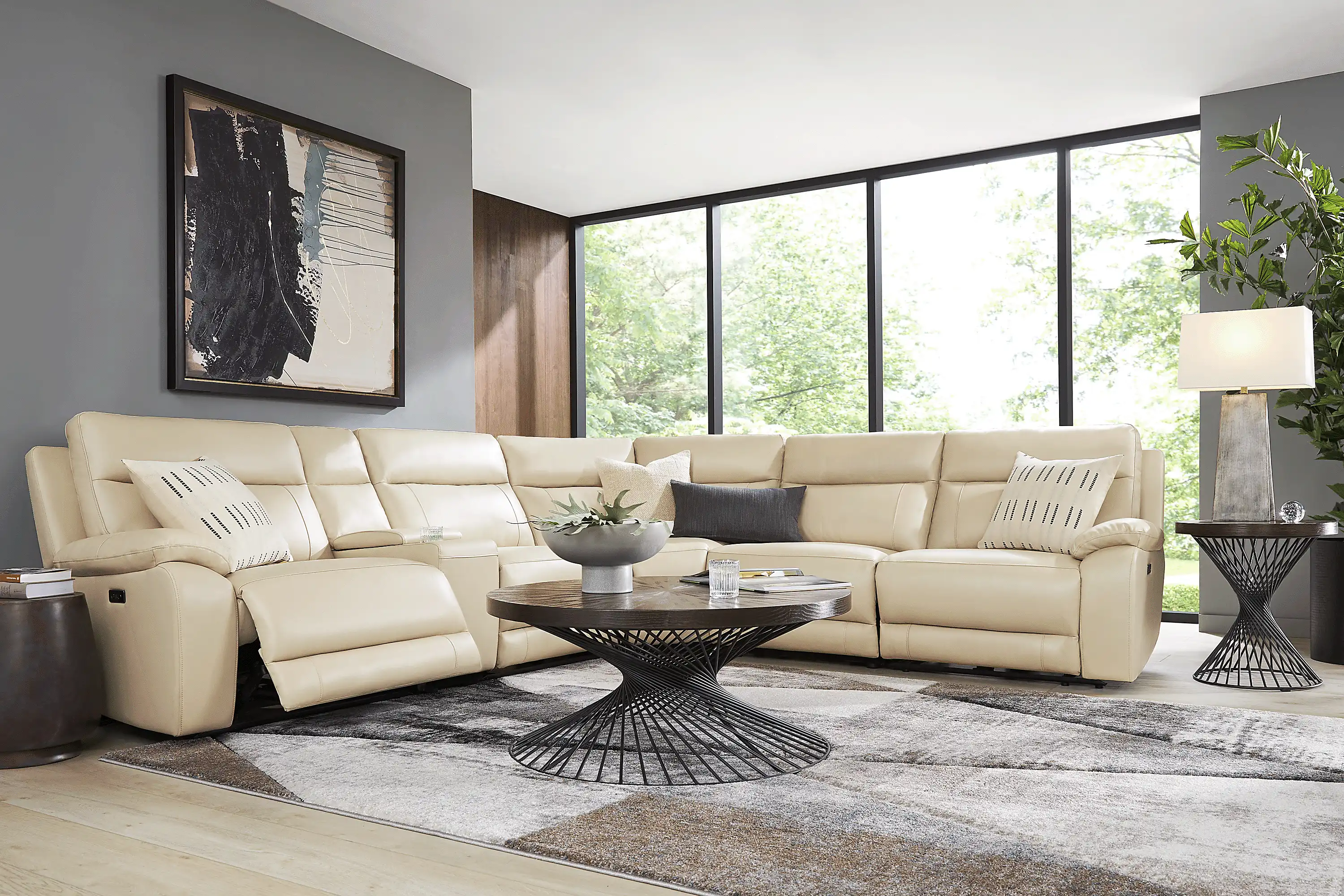 DelaneyPointLeather6PcPowerRecliningSectional 2 DelaneyPointLeather6PcPowerRecliningSectional