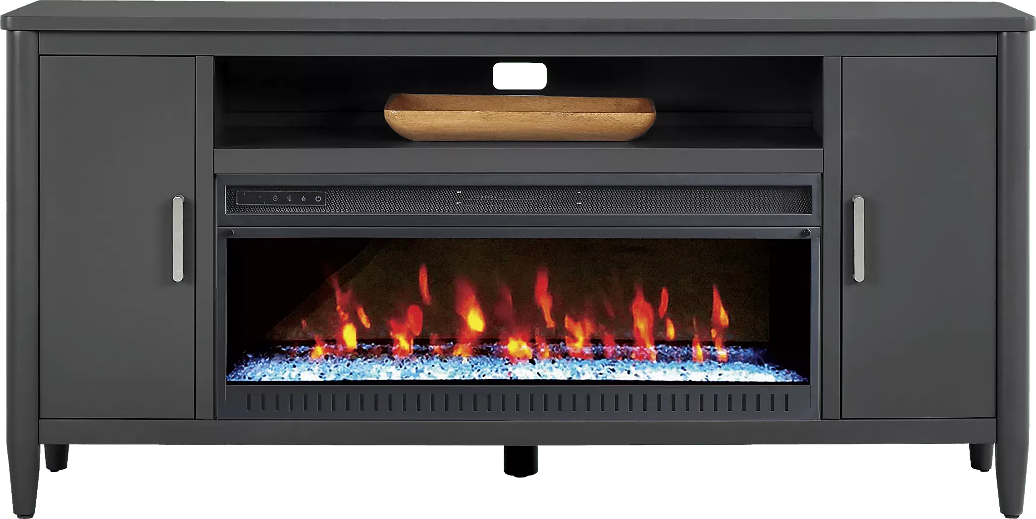 ModernVillaIronOre72in.ConsolewithElectricFireplace 1 ModernVillaIronOre72in.ConsolewithElectricFireplace
