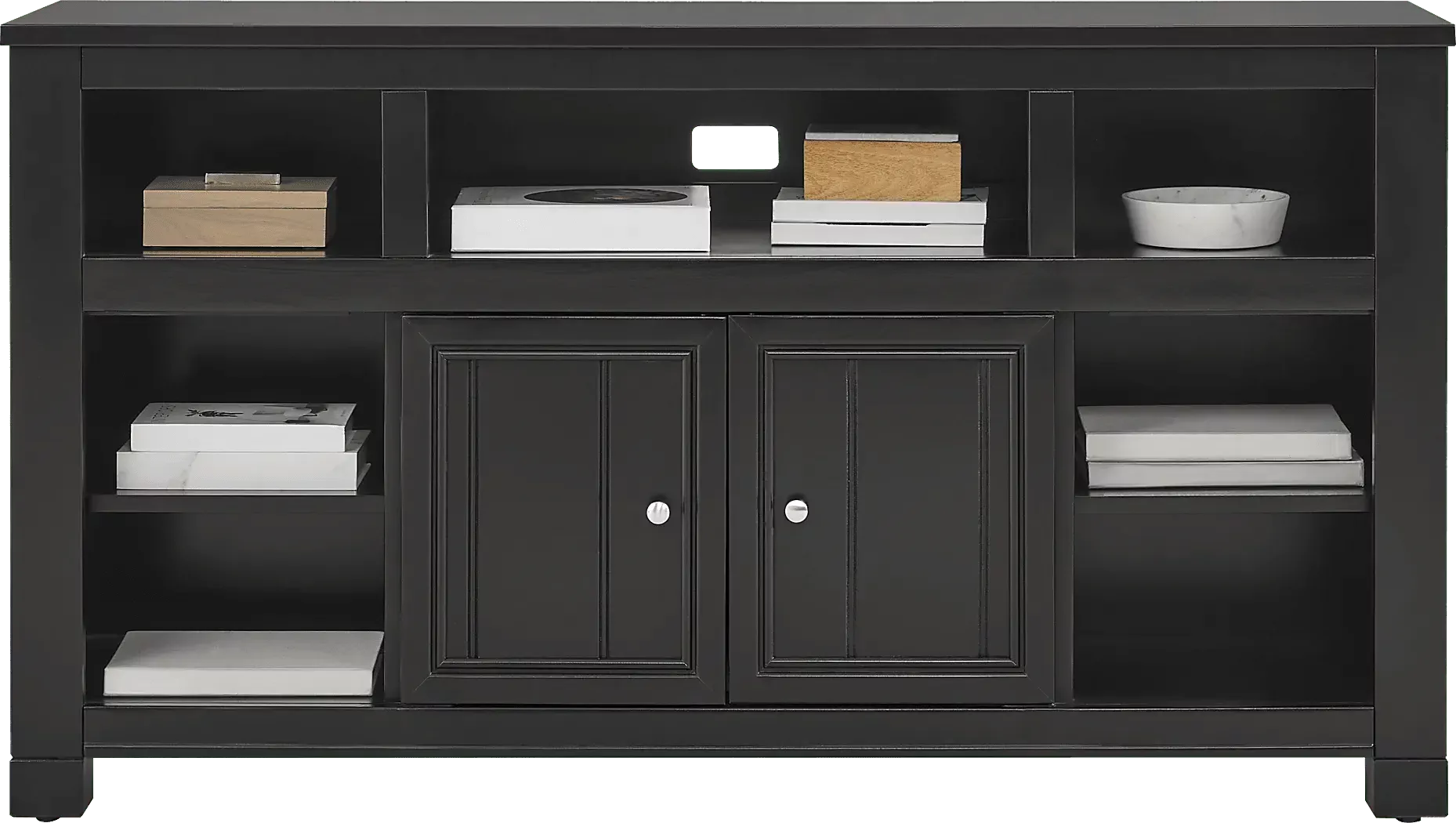 LakesideCottageBlack64In.Console 3 LakesideCottageBlack64In.Console