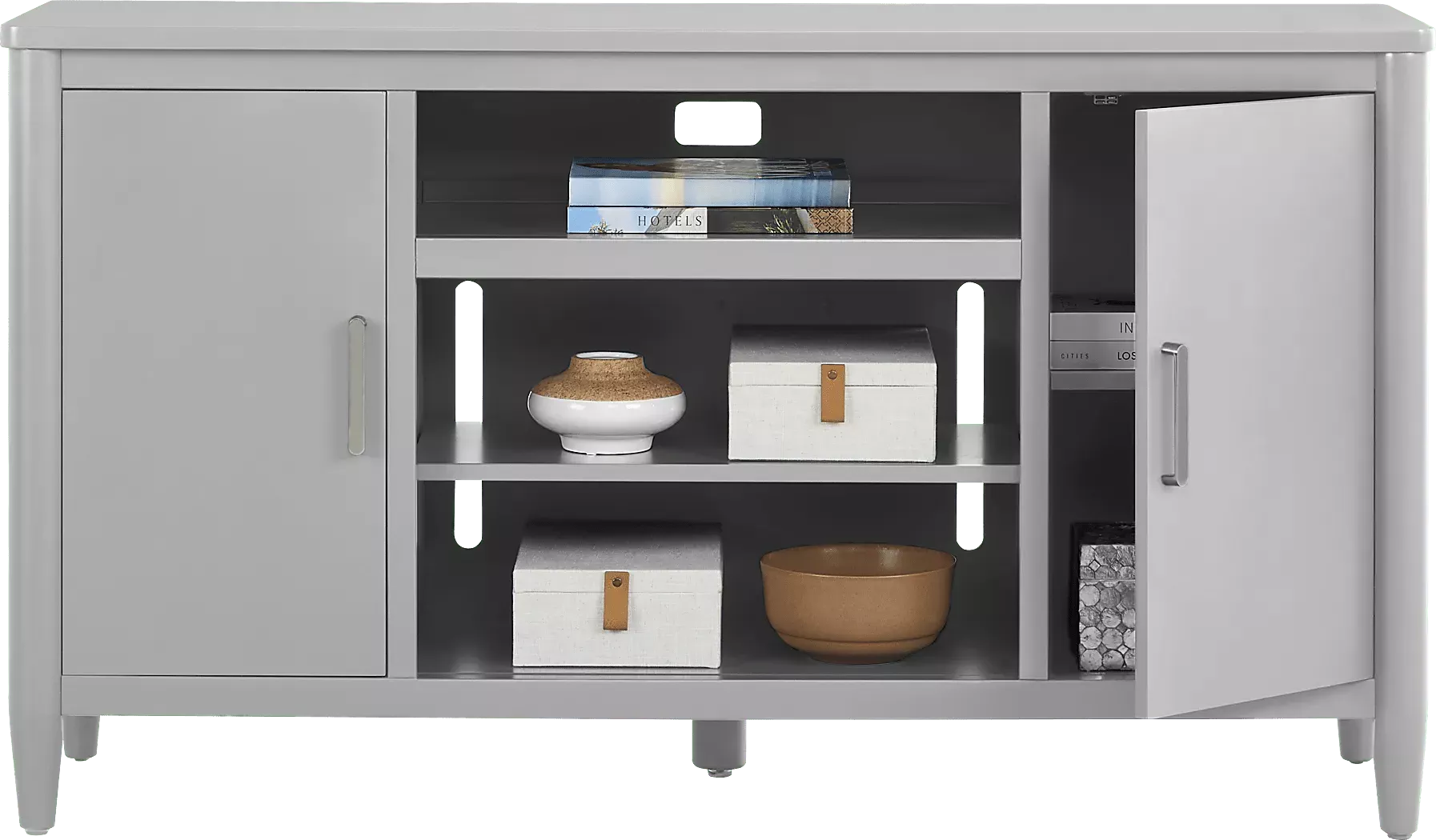 ModernVillaLightGray62in.Console 3 ModernVillaLightGray62in.Console