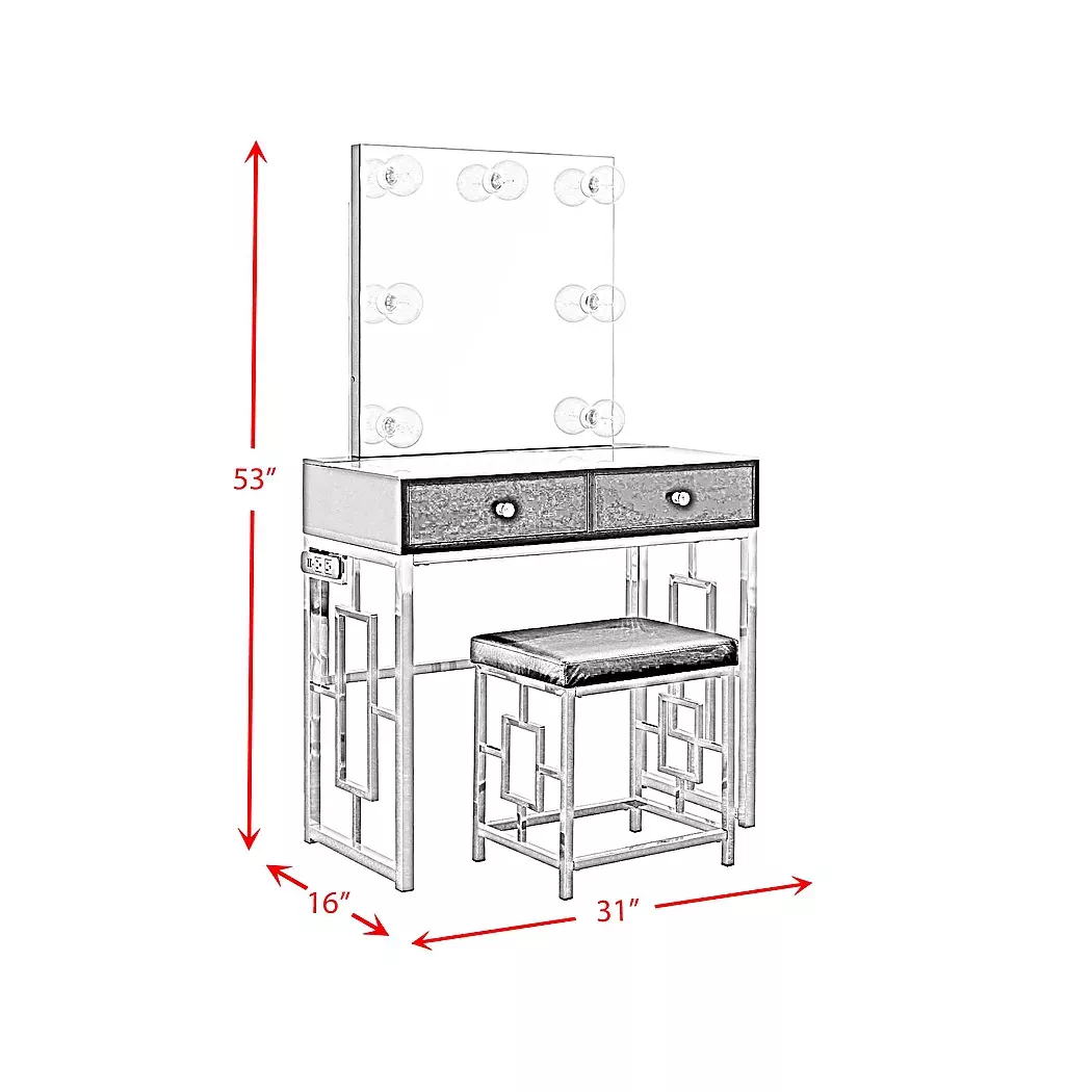 KabirChromeVanitySet 6 KabirChromeVanitySet