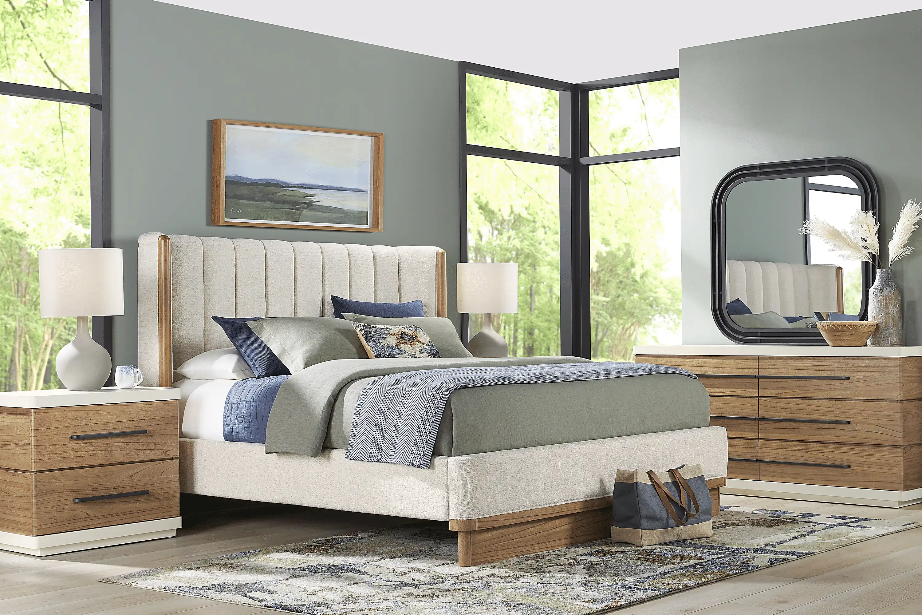 BristolBayBrown7PcUpholsteredKingBedroom 1 BristolBayBrown7PcUpholsteredKingBedroom