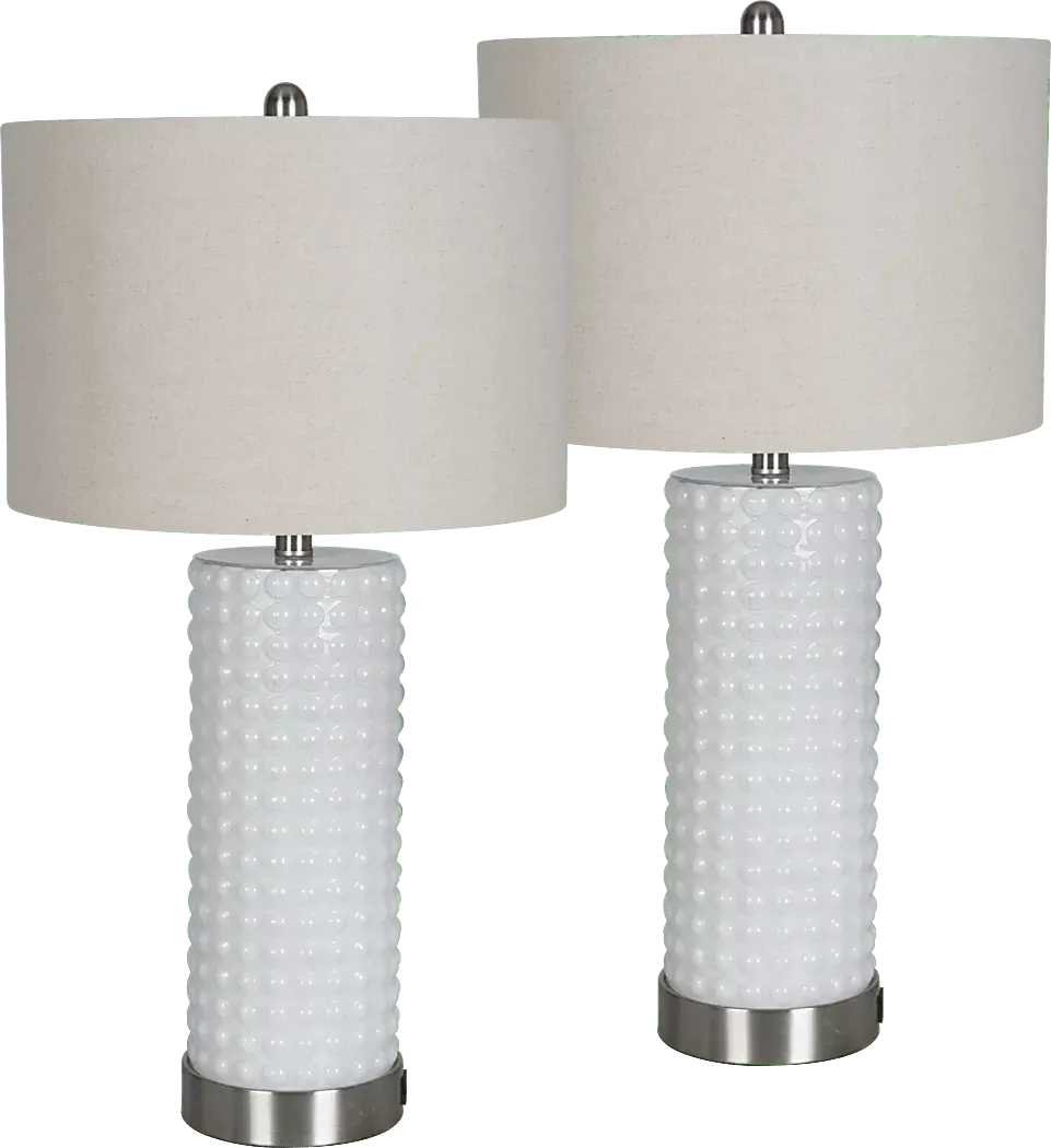 BirscoeWhiteTableLamps,Setof2 1 BirscoeWhiteTableLamps,Setof2