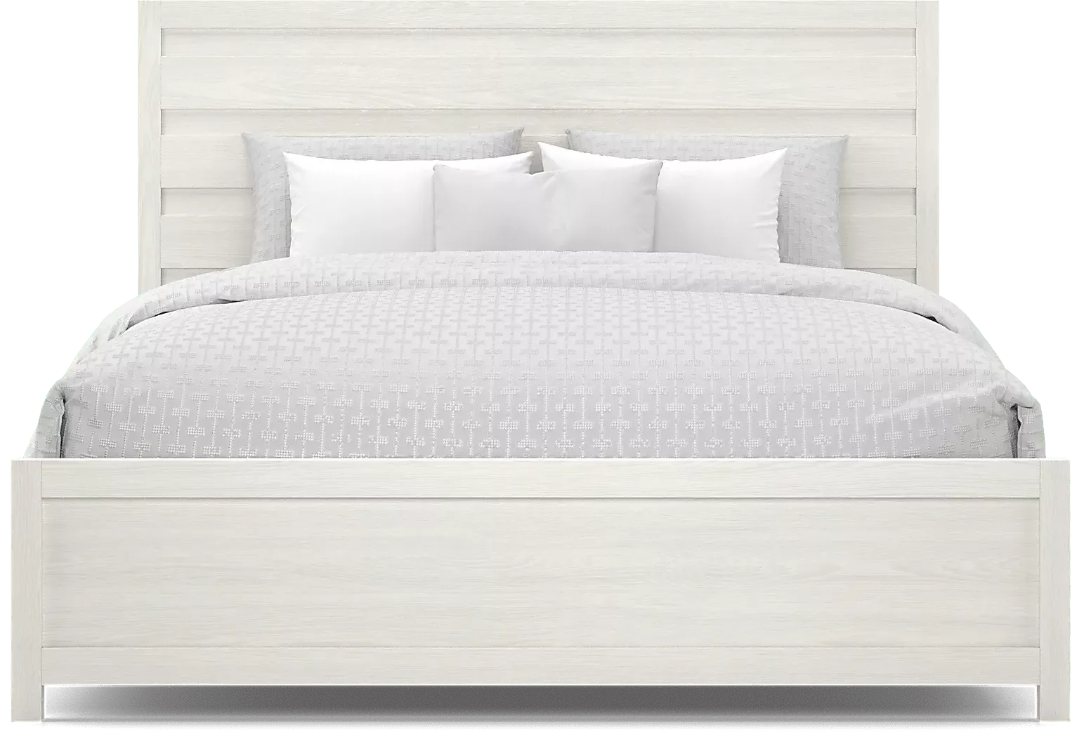 BarringerPlaceWhite5PcKingPanelBedroom 3 BarringerPlaceWhite3PcKingPanelBed