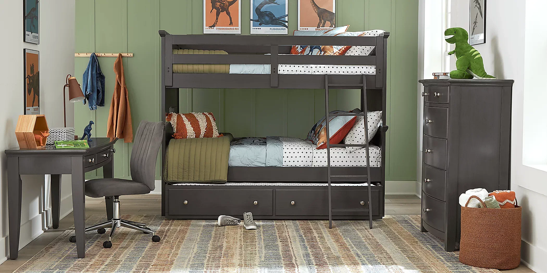 KidsSantaCruzGrayFull/FullBunkBed 3 KidsSantaCruzGrayFull/FullBunkBed