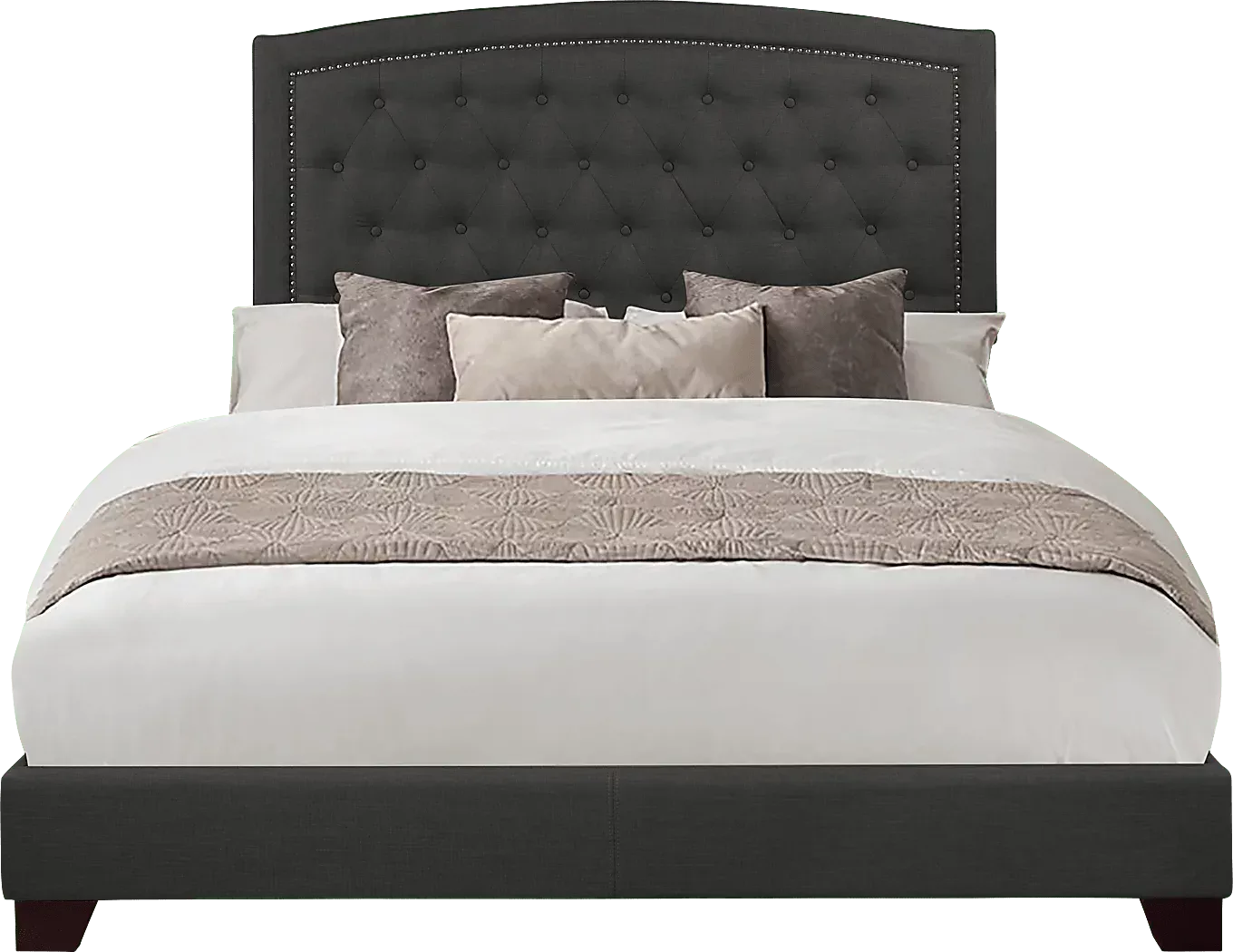 JuneberryDarkGrayQueenUpholsteredBed