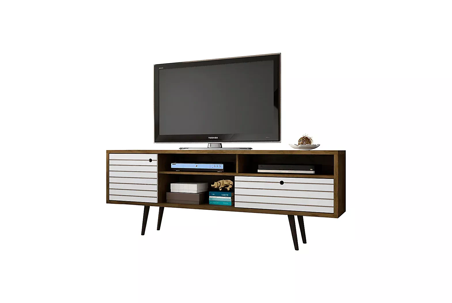 VallarBrown/White71In.Console 2 VallarBrown/White71In.Console