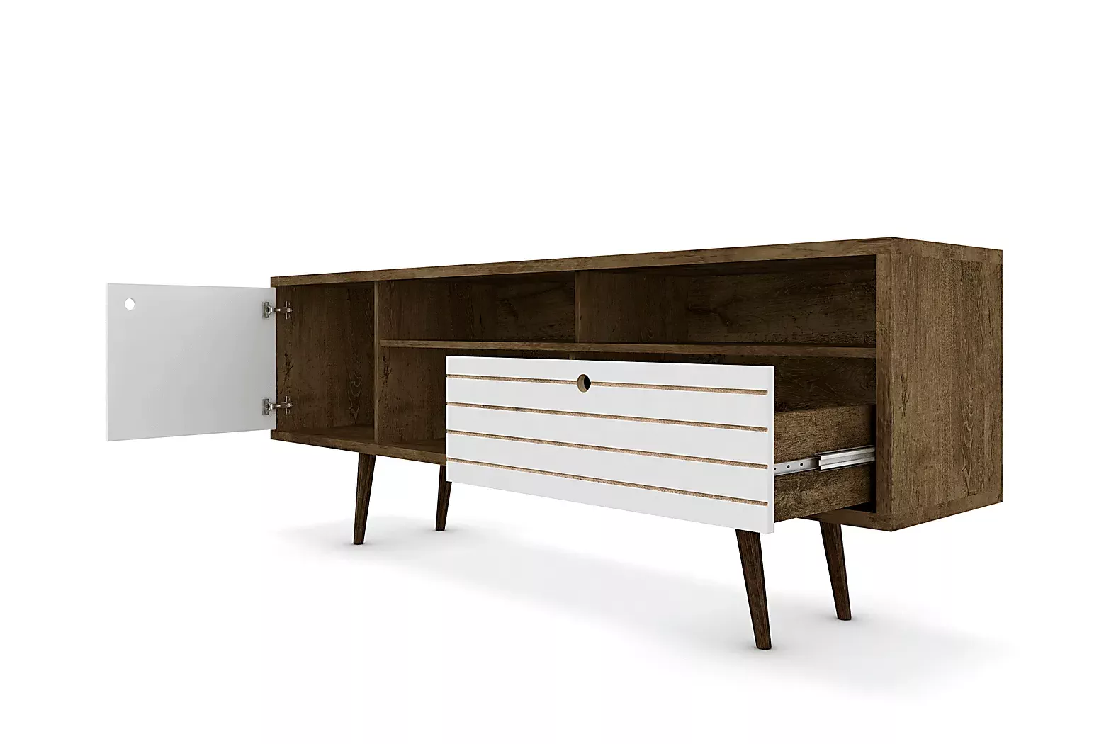 VallarBrown/White71In.Console 4 VallarBrown/White71In.Console